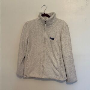 Patagonia Cream Fleece Puffer Jacket